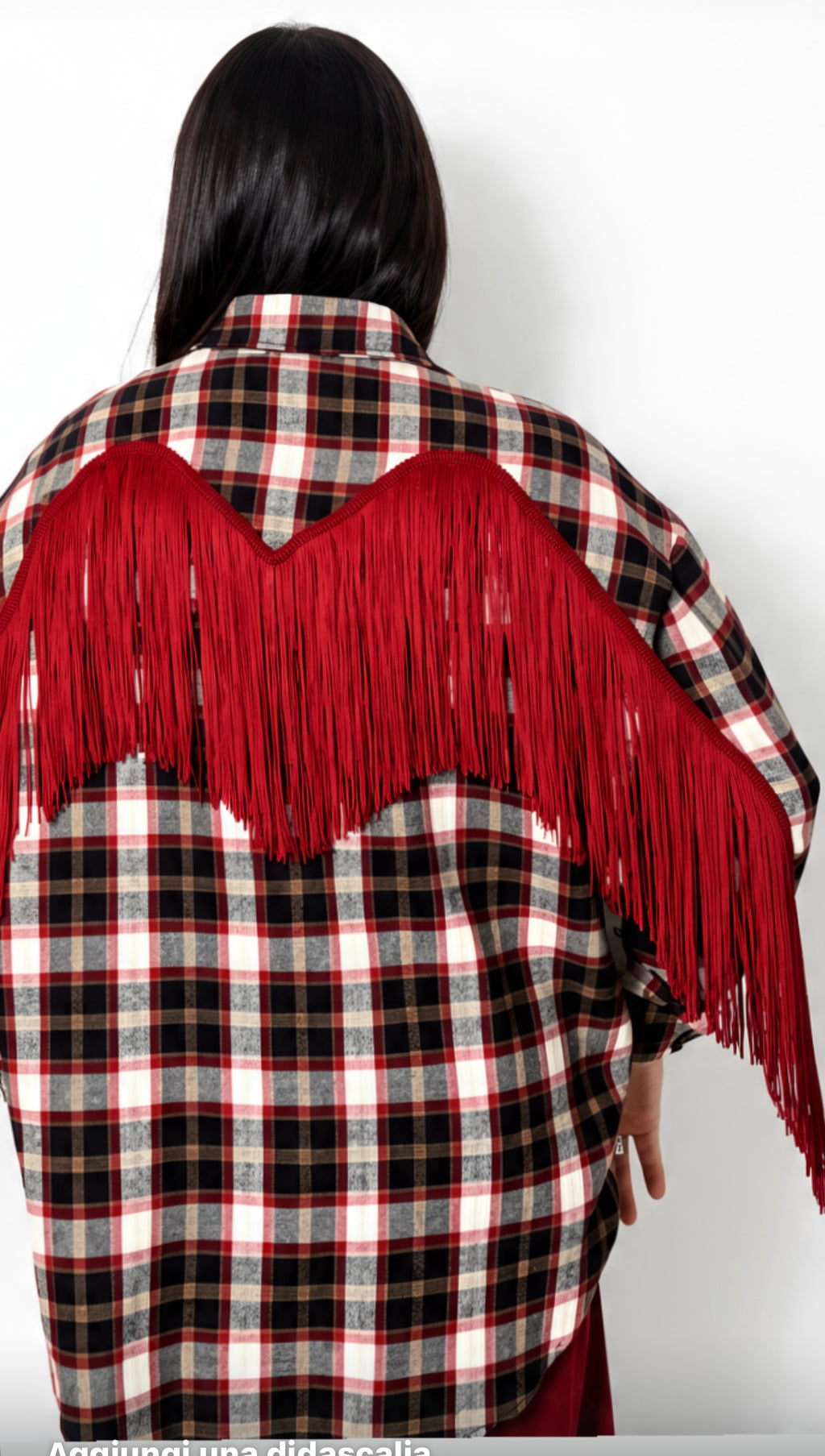 Camicia check frange