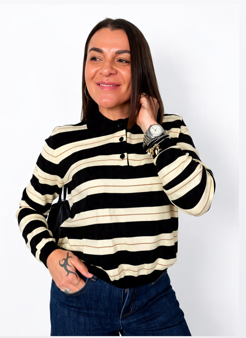 Polo a righe